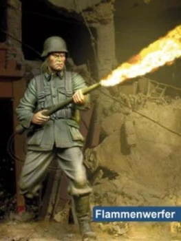 1/24 75 мм Поставка за пръскане на огън (С ОСНОВАНИЕ), играчка модел От смола Миниатюрна фигурка от катран В Разглобено формата на Неокрашенная