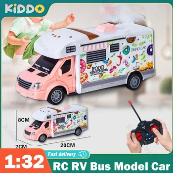 1:32 Симулатор радиоуправляемого автомобил Микробус Автобус Експрес-кола Rc камион Полицейска кола с лесно дистанционно управление Играчки за момчета Детски играчки за Коледни подаръци
