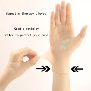 1 бр. ръкавици за магнитотерапии със силиконов гел, ръкавици за подкрепа на китката и палеца, ръкавици за корекция на налягането при артрит SAL99