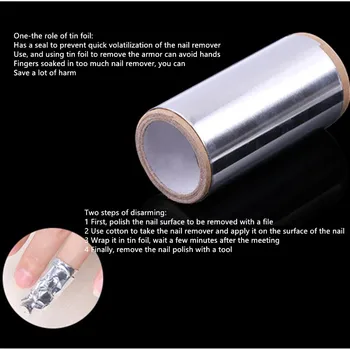 1 Ролка UV Гел-лак За Премахване на Кристали Тайна За Отстраняване на Нокти Купа с Фолио Удебеляване на Фолио Фототерапия Лак За Нокти Чисти Възглавнички на Хартия