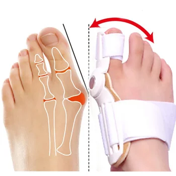 1 Чифт Предпазни устройства за Бурсит на палеца на стъпалото Грижа за Краката Ортопедичен Инструмент за Педикюр Коректор Вальгусной деформация Ортопедичен Регулатор Масажор за Бурсит на палеца на Стъпалото