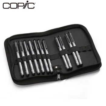10ШТ Комплект писалки за чертане на студен сив кафяв черен цвят Japan Copic Waterproof Needle Pen