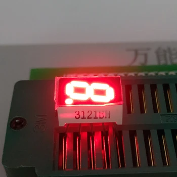 10ШТ Нови 1-битови 0,32-инчов цифрови тръбни led дисплеи с червена светлина, 7-Сегментен Общ Катод/Анод