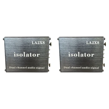 2 елемента Аудиоизолятор Филтър за намаляване на шума Премахва текущата шум Двоен смесителен пулт 6,5 XLR Аудиоизолятор LA2XS