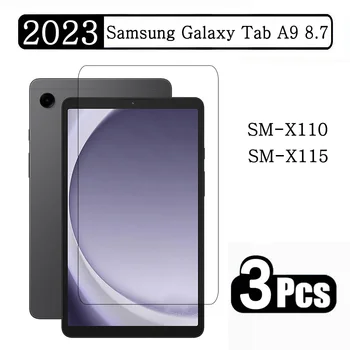 (3 опаковки) Закалено Стъкло За Samsung Galaxy Tab A9 8.7 2023 SM-X110 SM-X115 SM-X117 X110 X115 X117 Защитно Фолио За Екрана на Таблета