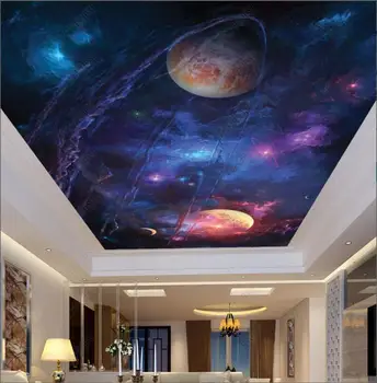 3d таван стенописи тапети по поръчка небето вселената непознат космос планета тапети за хола стените 3d начало декор