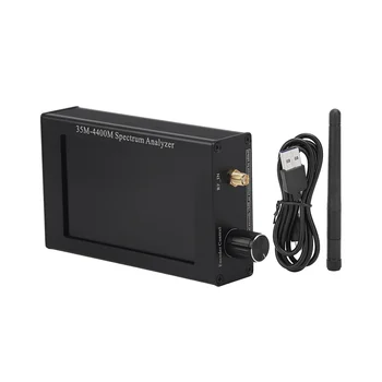 4.3-инчов спектрален Анализатор с LCD екран 35M-4400M Ръчен Прост Анализатор на спектъра За измерване на сигнала Lnterphone Черен цвят