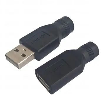 5,5*2,1 мм Конектор dc конектор за захранване, USB 2.0, тип А Мъжки конектор за захранване 5 vdc Конектори сам Жак Адаптер За Лаптоп B4