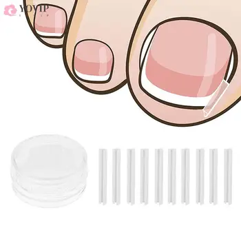 50шт Скоба за изправяне на ноктите на краката е Инструмент за корекция на врастнали нокти на краката Лечение на ноктите Еластична Лепенка, Стикер за Грижа за краката Педикюр