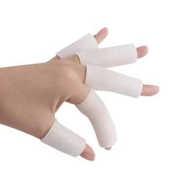 5шт Ръкав за защита на пръстите на палеца на крака, тръба за Кутрето, Коректор мазоли, Протектор за педикюр, Инструменти за грижа за краката
