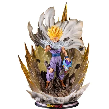 Dragon Ball Z Аниме Фигурка Модел GK Сън Gohan Фигурка с Височина 41 см Led Статуя на Vegetto Goku Колекция от Играчки DBZ Figma Кукли