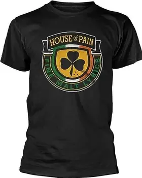 House of Pain, мъжка тениска с надпис Fine Malt, рап, хип-хоп, надежда, тениска с къс ръкав
