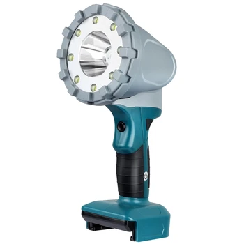 Led работна лампа С трехскоростной регулиране на мощността на преносим аварийно осветление за дома с далечен светлина, подходяща за батерията, Makita 18