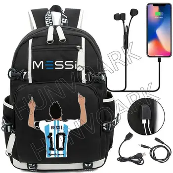 Messi Multi Backpack Случаен пътен черен Водоустойчив 15,6-инчов лаптоп За жени и мъже, ученически чанти за тийнейджъри, туристически чанти за туризъм
