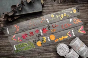 Miaostelle Реколта през есента увертюра Washi ПЕТ Tape Planner за самостоятелно приготвяне картички, план за scrapbooking, декоративна стикер