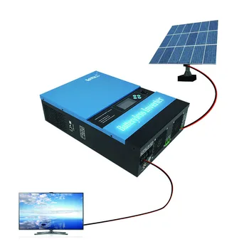 MPPT Автономен инвертор 3k без батерия 500 До Входа на слънчеви панели 24 vdc контролер 3000 W висока честота на инвертора мощност