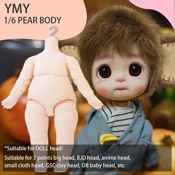 YmY една голяма круша за тялото на куклата малко 1/6 размер S-образна кука за BJD ob става Играчки кукли Движещ хубаво тяло ръчен набор от аксесоари за кукли
