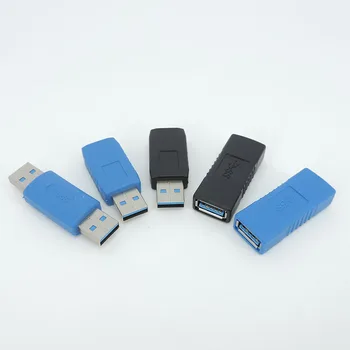 Адаптер конектор USB 3.0 тип A от мъжа към жената USB3.0 AM до соединителю AF за удължител на кабела на преносим КОМПЮТЪР