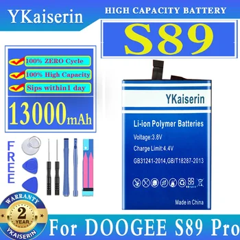 Батерия YKaiserin 13000 ма за батерии на мобилни телефони DOOGEE S89 Pro S89Pro