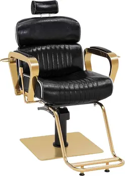 Винтажное коса стол с метална хидравличен конвертируеми механизъм за полагане в спа-салон за красота 3078 (Злато)