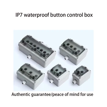 Вътрешен и външен водоустойчив блок за управление кнопочным ключа, пластмаса водоустойчив електрически блок за управление, електрически прозрачен капак