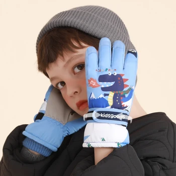 Детски Зимни Топли Ръкавици, Детски Ръкавици без пръсти от Коралов Руно, Детски Ски-писти, Велосипедни Ръкавици, Мини Ръкавици за Момчета и Момичета от 6 до 12 години