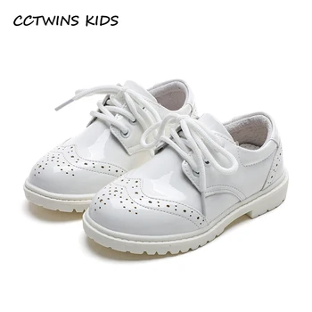 Детски обувки 2024, Пролетен детски модната марка, бели обувки от естествена кожа, обувки на плоска подметка за момичета, oxfords за деца, мека подметка, в британския стил