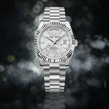 ДИЗАЙН на PAGANI 2023 Нов метеоритен циферблат DD36 Мъжки часовник Луксозни автоматични часовници за мъже Механичен часовник Date AR Sapphire