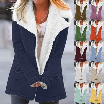 Жена Случайни Зимния Моден жилетка с дълги ръкави и джобове, пуловер копчета, Вязаное палто с качулка, блуза h