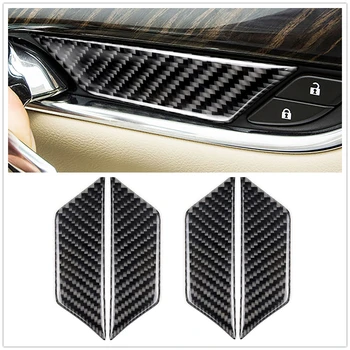 За Cadillac XT5 2016-2023 Вътрешно Покритие на Дръжката на Вратата, Чаши, изработени от Въглеродни Влакна