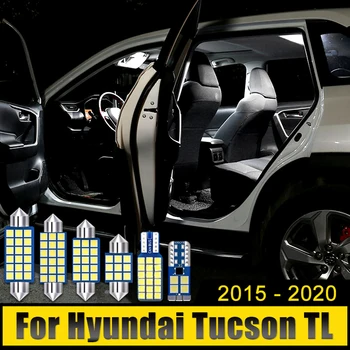 За Hyundai Tucson TL 2015 2016 2017 2018 2019 2020 12 Led Авто Купол Лампи За Четене на Огледалото за Обратно виждане Лампи Багажника Лампа Регистрационен номер
