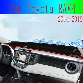 За Toyota RAV4 2014--2019 Покриване на арматурното табло на автомобила, защитна подплата, подложка за арматурното табло, килими, аксесоари, аксесоари за украса