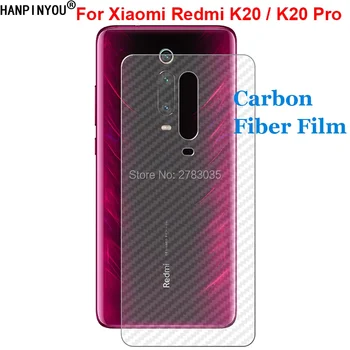 За Xiaomi Redmi K20 Pro Здрава 3D Защитно фолио за задната част на панелите от въглеродни Влакна, със защита от пръстови отпечатъци (Не е от закалено стъкло)