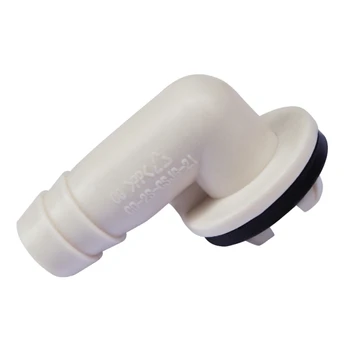 За климатична система Коляното connector тоалетна маркуч 0,59 инча с гумен пръстен Повишено напрежение, подходящ за повечето климатици ac