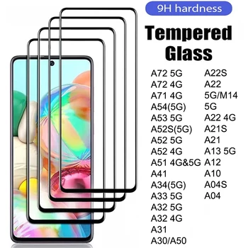 Закалено Стъкло за Samsung A54 A52 а a53 A52S 5G A32 A33 A34 A13 A12 A21S A51 A72 A71 A41 A31 A30 A50 A22S A21 A22 A04S A04 Стъкло