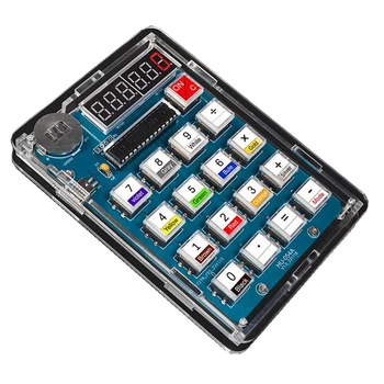 Калкулатор САМ Kit 51 микроконтролер Домашно цифрови клиенти калкулатор електронен Учебен комплект за заваряване на печатни платки