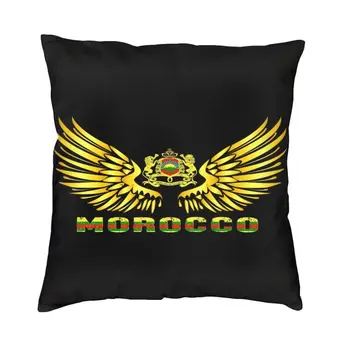 Калъф за възглавници с флага Мароко и Златен крило, 3D принт, Марокански патриотическая подови калъфка за дивана, модно бижу калъфки за възглавници