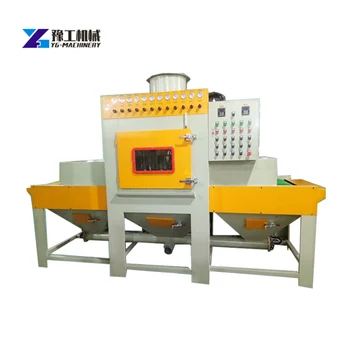Китайската Автоматична Пясъкоструйна машина за конвейерно тип е Подходящ за Обработка на повърхността на Производителите на части за леене на обкова