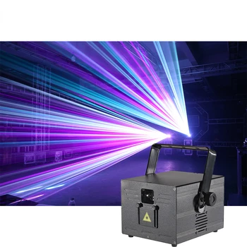 Лазерен лъч 5 W RGB Анимационно лазерно осветление за сцената 5 W