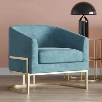Луксозна единична разтегателен диван в хола, Nordic Фоайе, Уличен диван за един мързелив хол, парапети, столове, мебели за хотела, Muebles Hogar