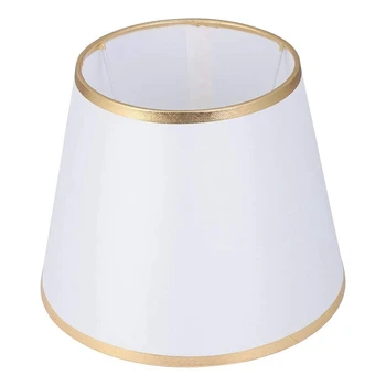 Макара лампа, Прахоустойчив текстилен лампа във формата на бъчва, настолна подови полилей, подмяна на светлина за домашния офис, бял
