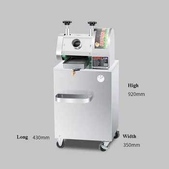 Машина за приготвяне на захарен сок Търговски автоматична електрическа сокоизстисквачка от неръждаема стомана Вертикален за малък от захарна тръстика, САЙ-300B