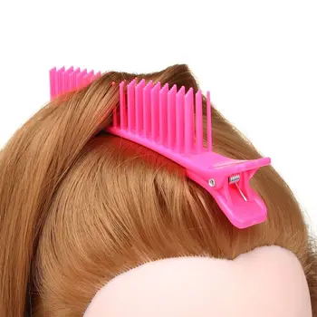 Многофункционална четка за коса за боядисване на коса 2 В 1, Професионални пластмасови щипки за коса, Двустранни инструменти за прическа с гребен
