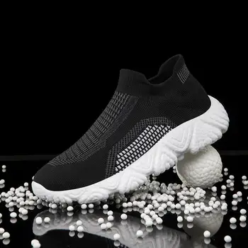 Мъжка колекция 2023 г., пролет и есен, нова мъжки спортни и ежедневни Износостойкая модерни обувки за татко, Дишаща Есенна обувки за момчета, черна