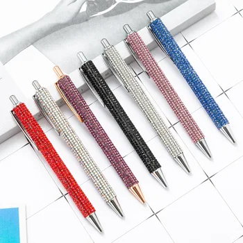 Нажимная прыгающая пен, diamond покритие, нажимная подвижна дръжка, канцелярская химикалка писалка за студентки