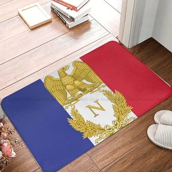 Нескользящий килим за кухнята Флаг на Франция Наполеон Френска гордост Подложка за спални Добре дошли мат Декорация на дома, Мат