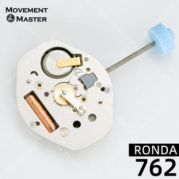 Нов часовников механизъм RONDA 762 с две стрелки, оригинален кварцов часовников механизъм 