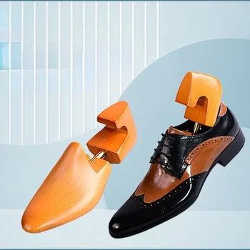 Нова зеландия усилвател за обувки от бор се регулира За окончателно премахване на бръчки Дървени носилки за обувки