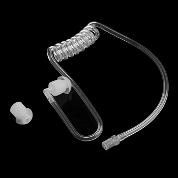 Прозрачна спирала акустична тръба за слушалки, подменяйки главоболие част от радионаушника