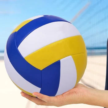 Професионални състезания по волейбол Волейбол от PVC с Размер 5 за плажен волейбол на открито, на къмпинг, игри на закрито, тренировъчен топката за игра на закрито